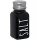 Saleiro 80ml Preto Manhattan em Vidro e Inox Hauskraft